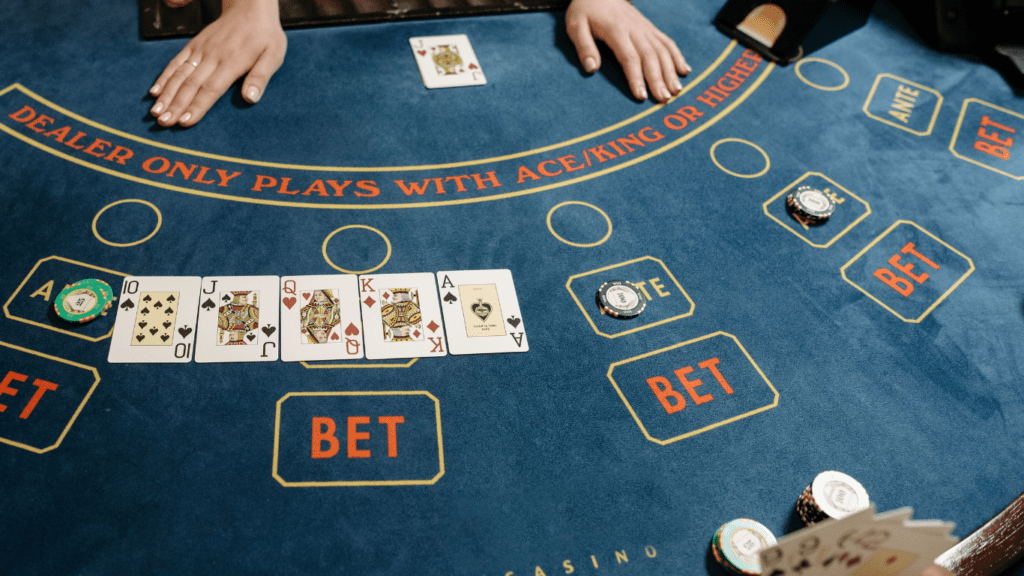 placing bet in casino