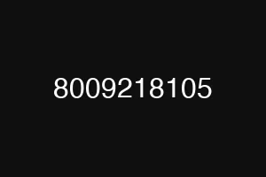 8009218105