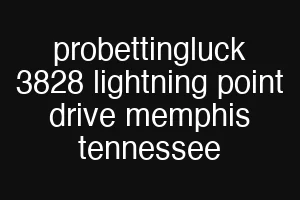 probettingluck 3828 lightning point drive memphis tennessee